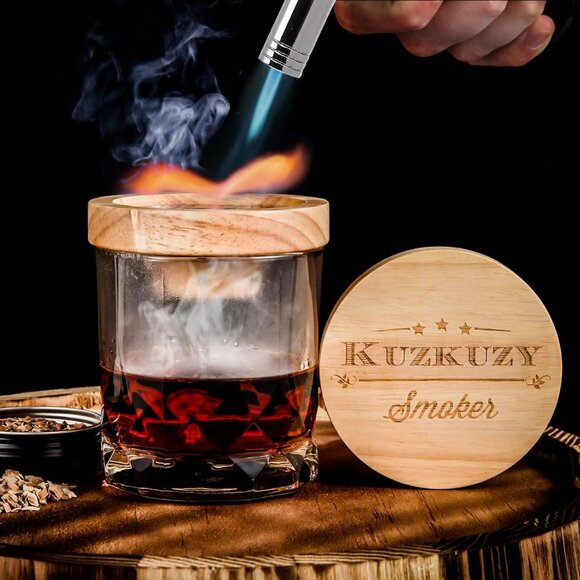 Cocktail Smoker Kit with Torch Wood Chimney and 6 Aromas New - Picture 2 of 4